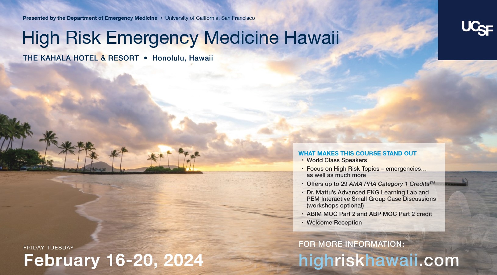 High Risk Emergency Medicine Hawaii February 1620, 2024 High Risk